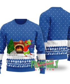 Funny Grinch Stole From Bulldog Ugly Sweater
