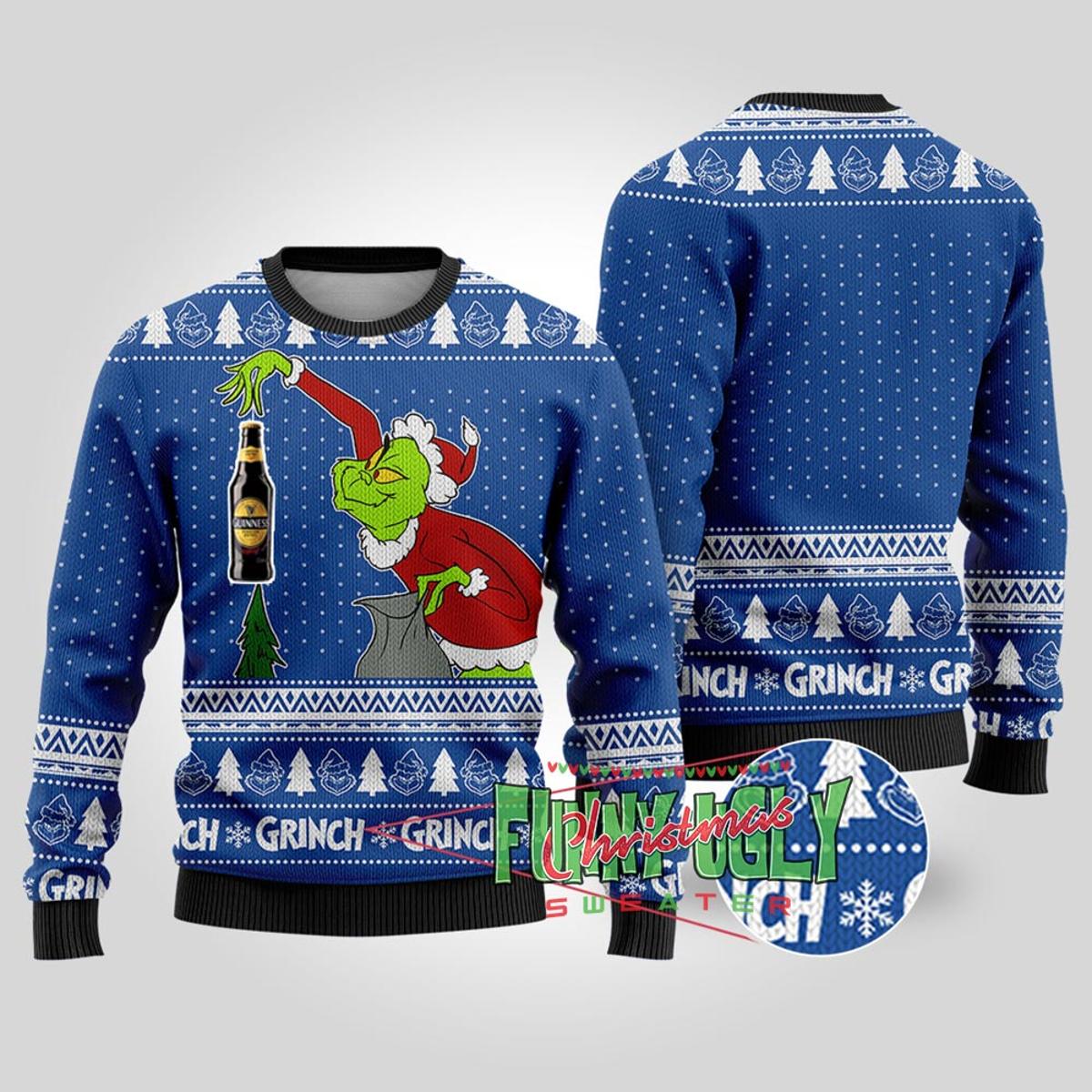 Funny Grinch Stole Dos Equis Christmas Sweater