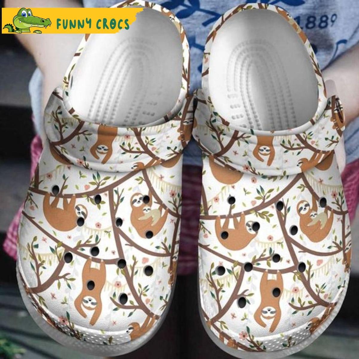 Funny Nope Not Todays Sloth Crocs Slippers