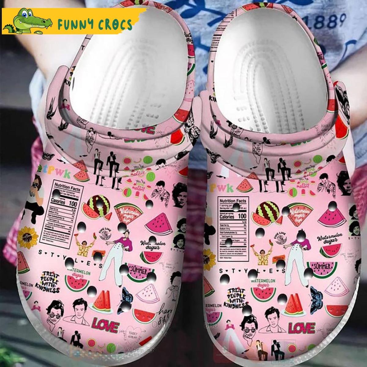 Funny Harry Styles Pink Crocs Clog Shoes