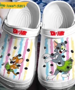 Funny Hawaiian Tom And Jerry Crocs Slippers