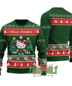 Funny Hello Kitty Mens Ugly Christmas Sweater