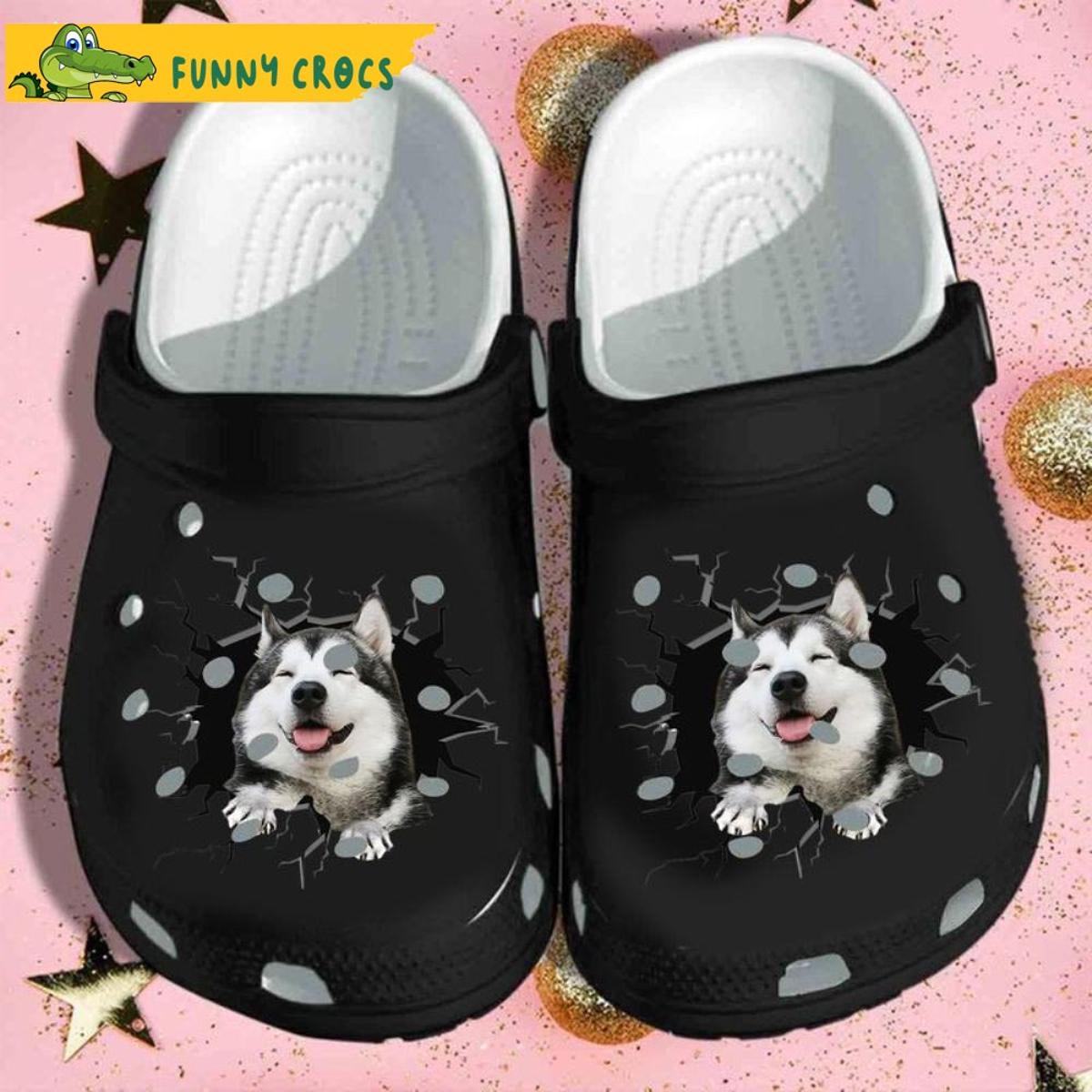 Funny Siberian Husky Cartoon Dog Crocs Shoes