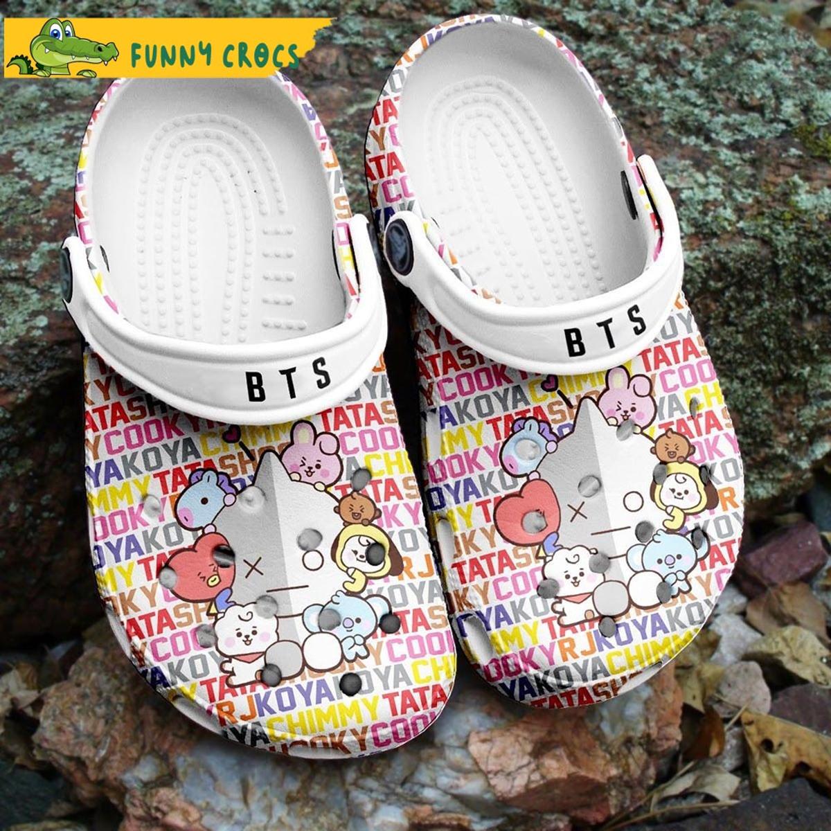 Funny Flowers And Bts Gifts Crocs Sandals