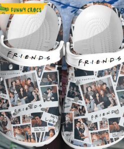 Friends Pattern Insulated Crocs Clog Shoes