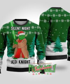 Funny Jedi Knight Yoda Star Wars Christmas Sweater