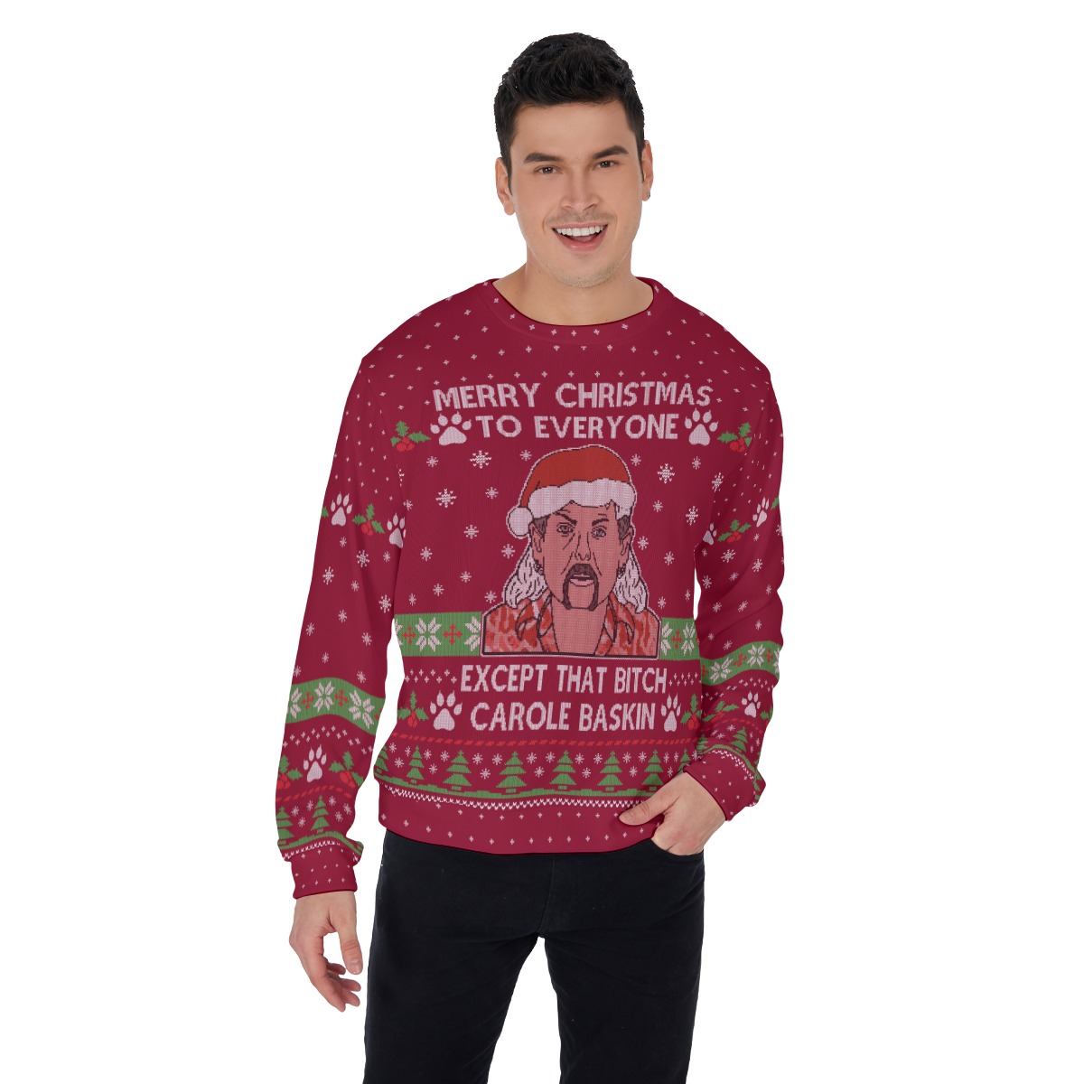 Mistlestoned Weed Christmas Sweater