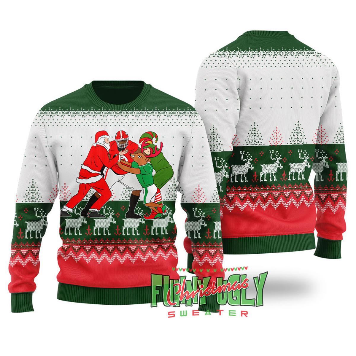 Funny Shopping Santa Ugly Sweaters