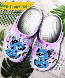 Funny King Stitch Crocs Shoes