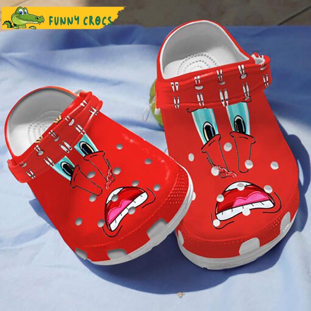 Funny Krabs Spogebob Crocs Shoes