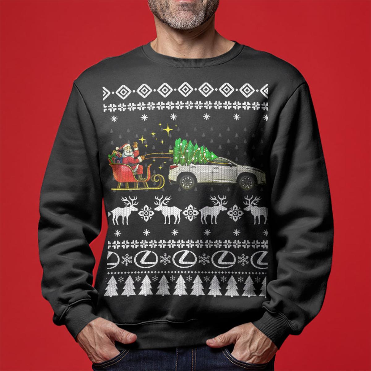 Funny Ugly Sweater Lexus Car