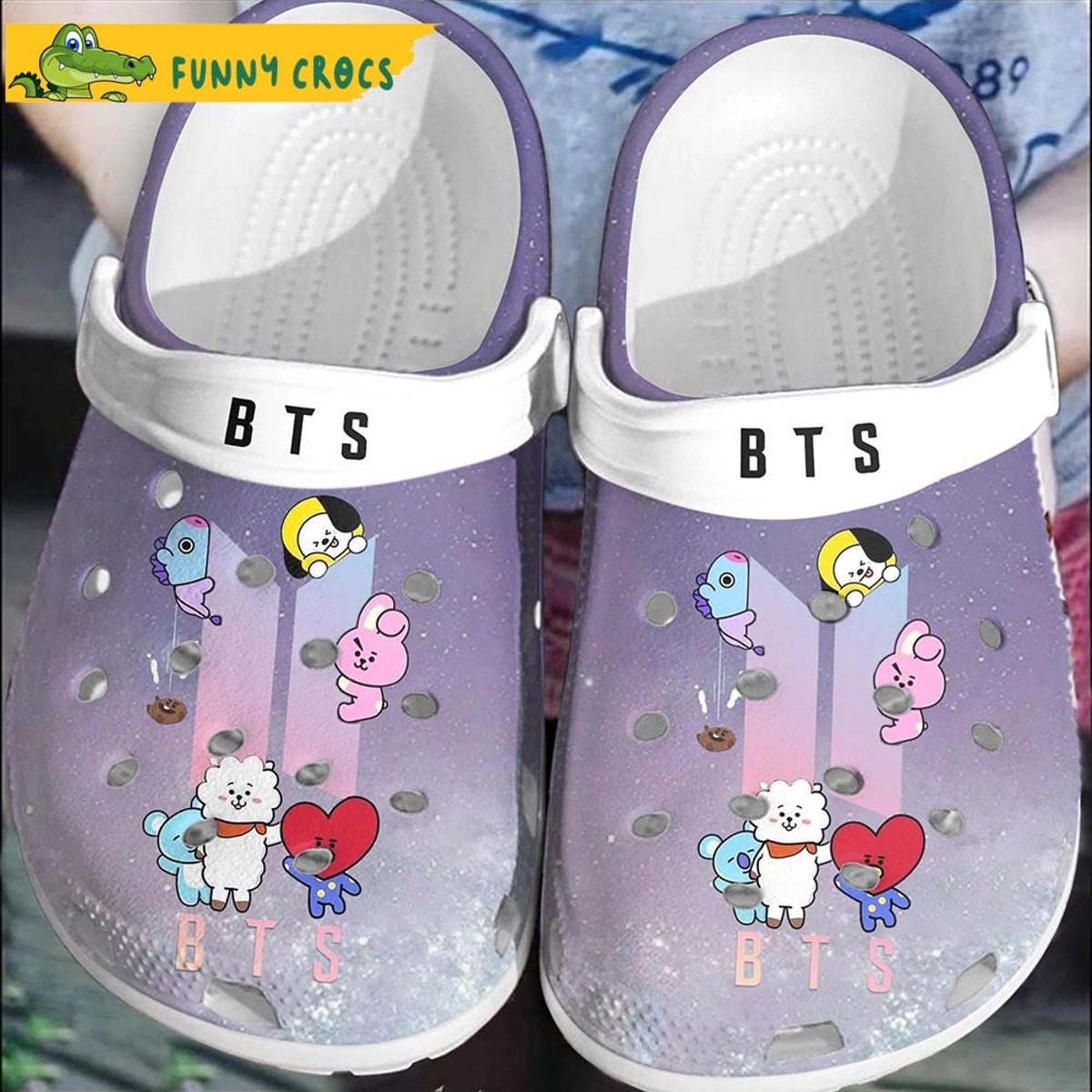 Funny Jungkook Pink Bts Crocs Slippers