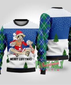 Funny Luffymas One Piece Christmas Sweater