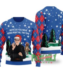 Funny Malcolm Jurassic Park Christmas Sweater