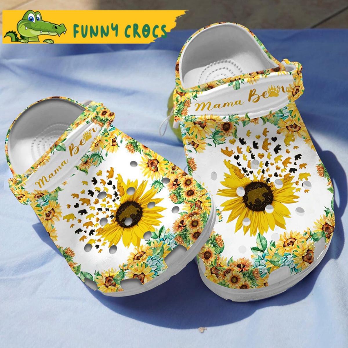 Biker Sunflower Gifts Crocs Clog Slippers