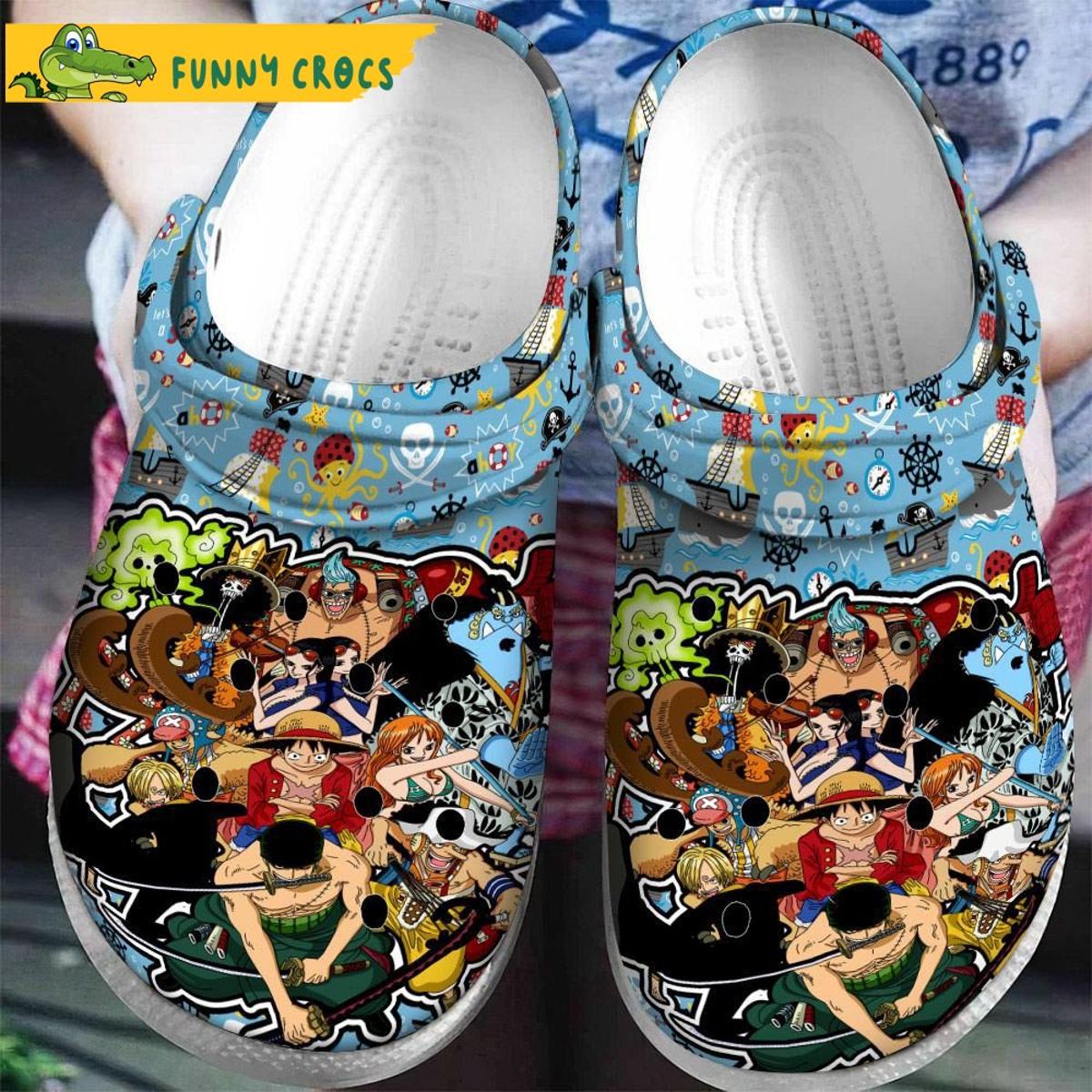 Personalized Sanji One Piece Skull Crocs Slippers