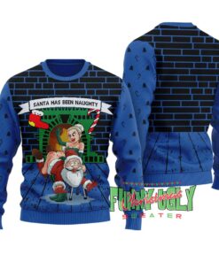 Funny Naughty Santa Christmas Sweater