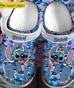 Funny Naughty Stitch Crocs Slippers