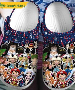 Funny One Piece Christmas Crocs Slippers