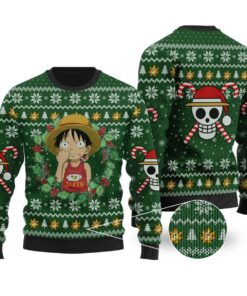 Funny One Piece Luffy Ugly Christmas Sweater