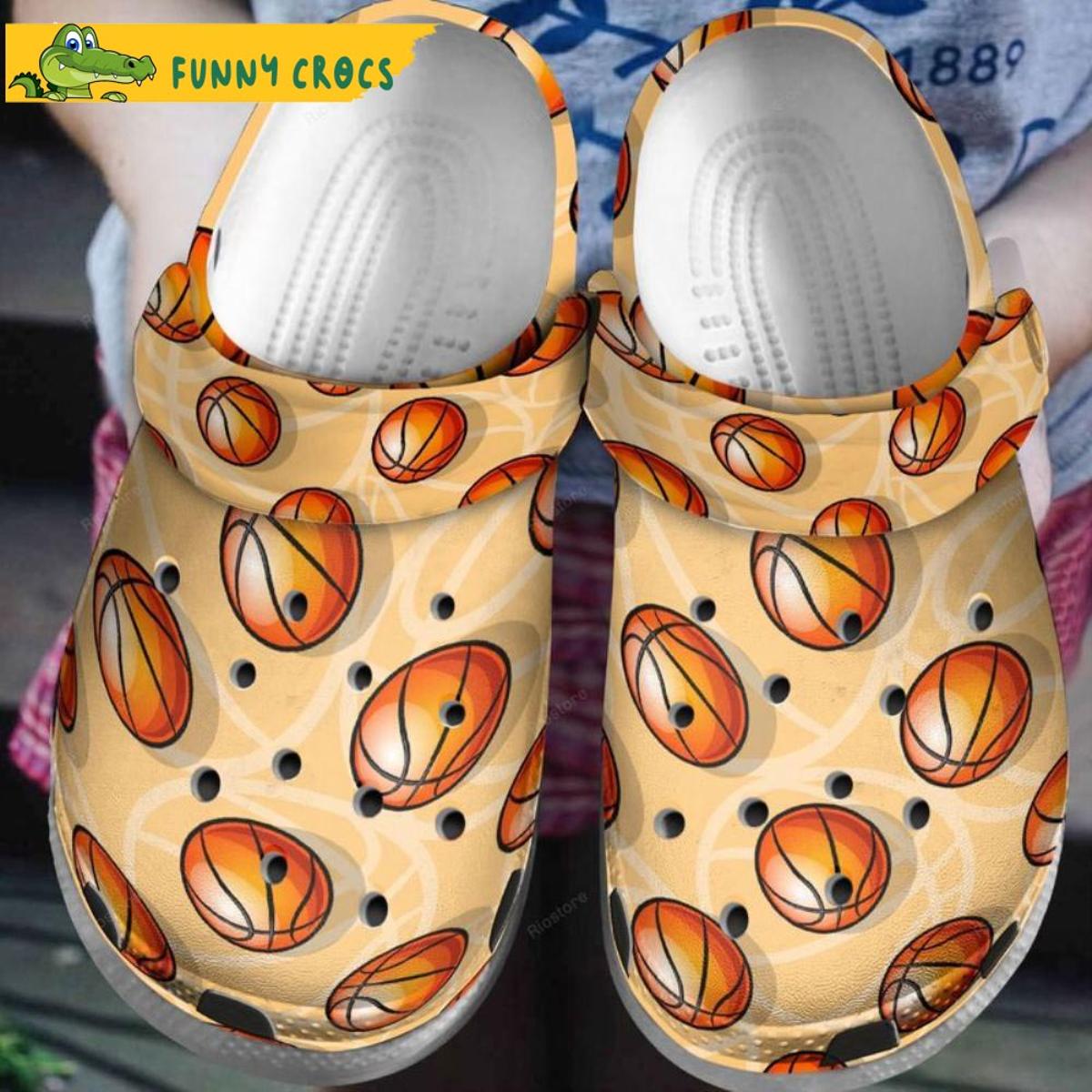 Colorful Basketball Fan Crocs Slippers