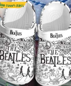 All Need You Love The Beatles Crocs Slippers