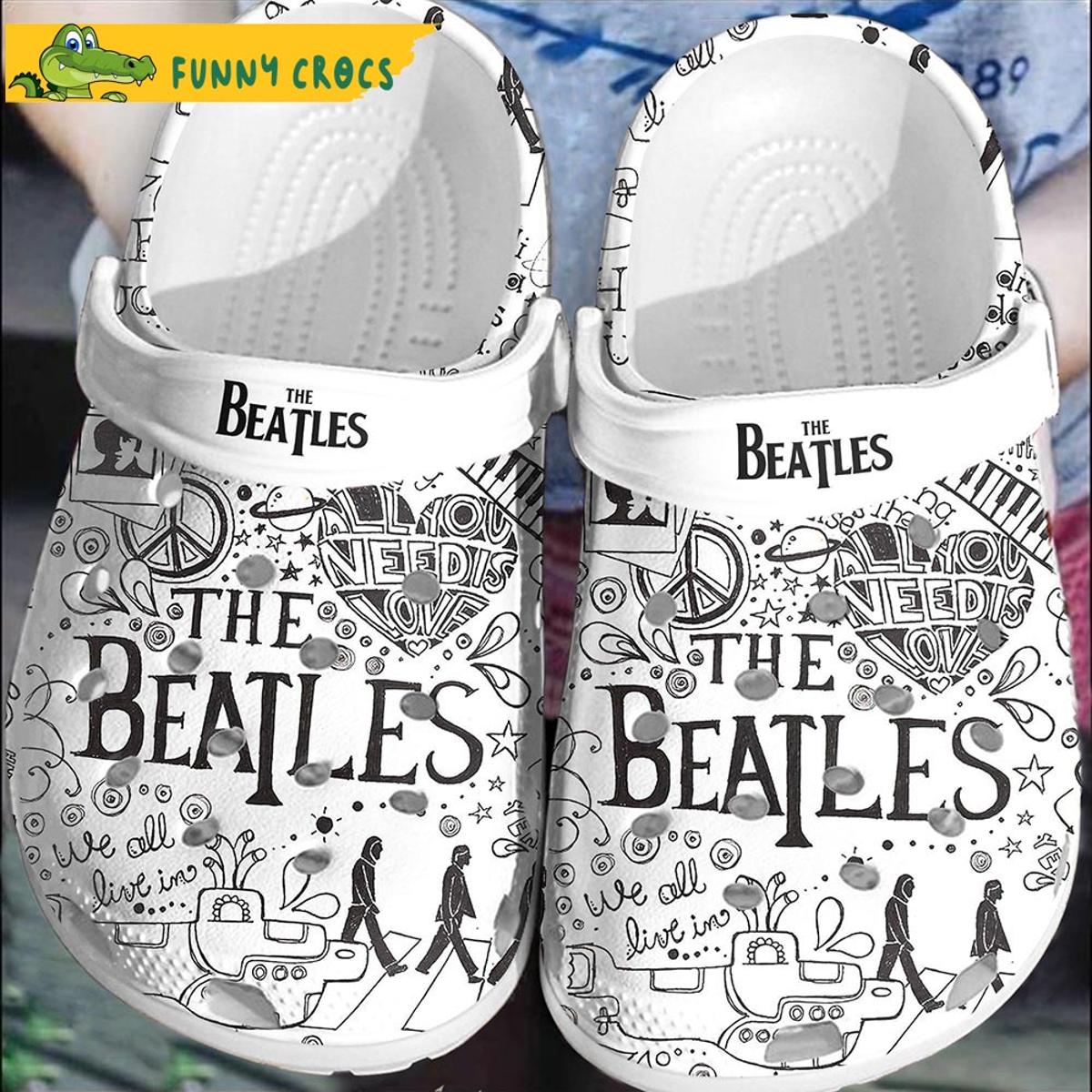 Funny Patterns The Beatles Crocs Slippers