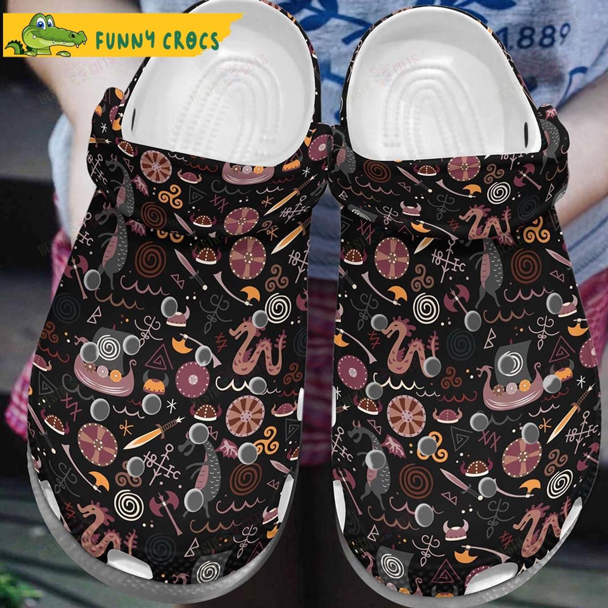 Funny Christmas Vikings Crocs Sandals