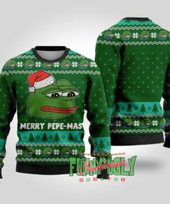 Funny Pepe The Frog Meme Christmas Sweater