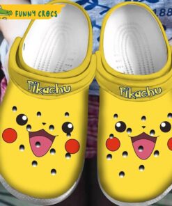 Funny Pikachu Yellow Crocs Sandals