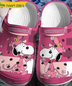 Funny Pink Snoopanther Snoopy Crocs Shoes