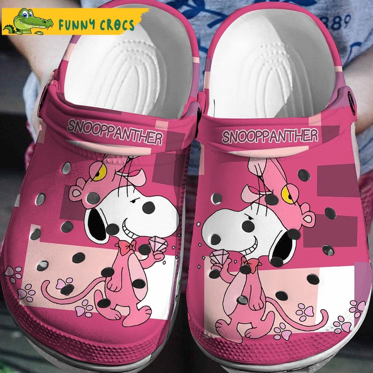 Cute Snoopy Tiny Blue Hearts Crocs Shoes