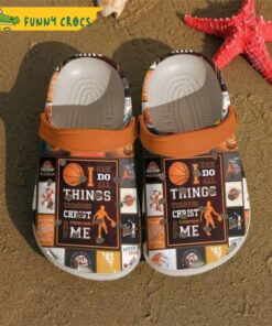 Funny Player I Do Thing Christ Strengthens Me For Basketball Crocs Clog Slippers