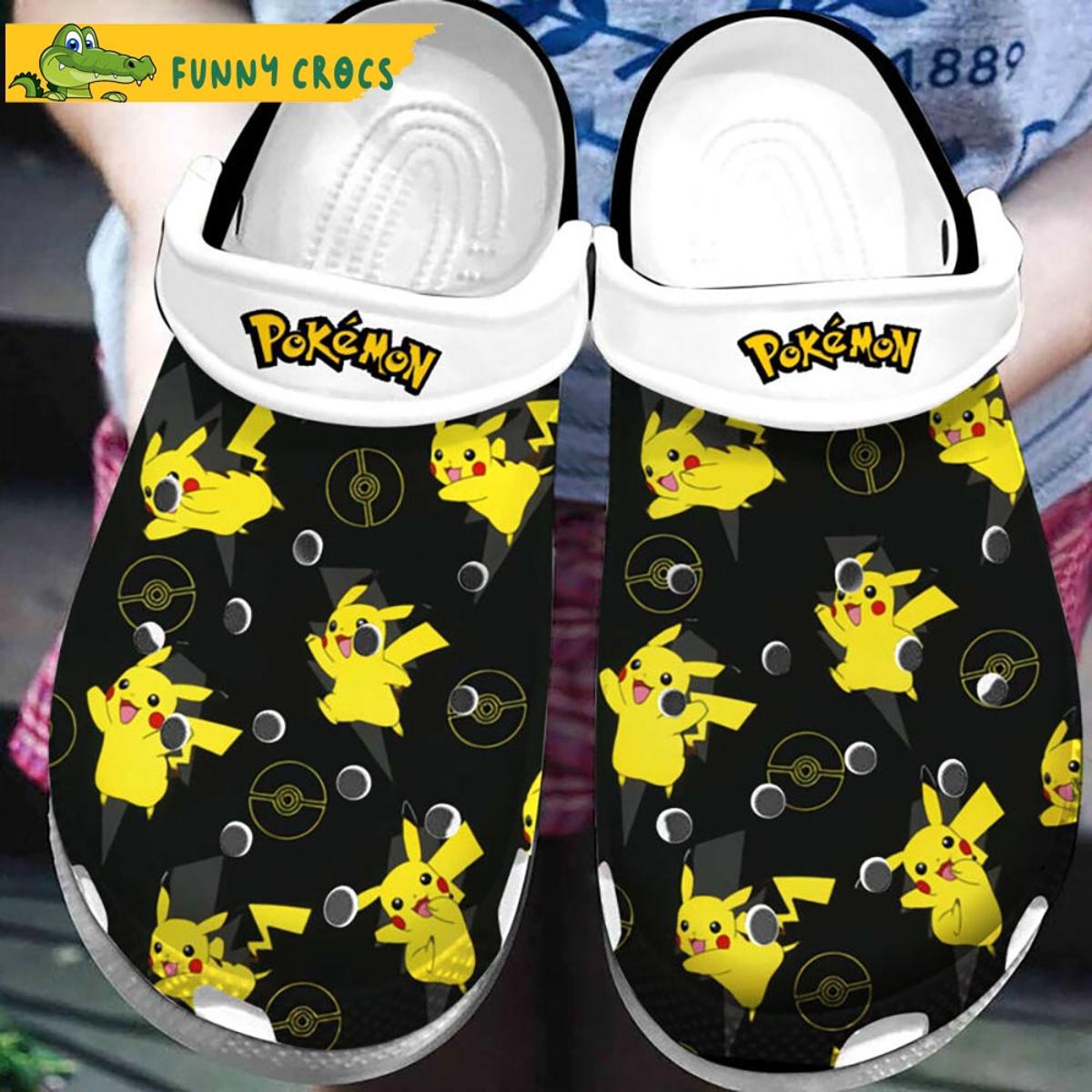 Funny Pikachu Yellow Crocs Sandals