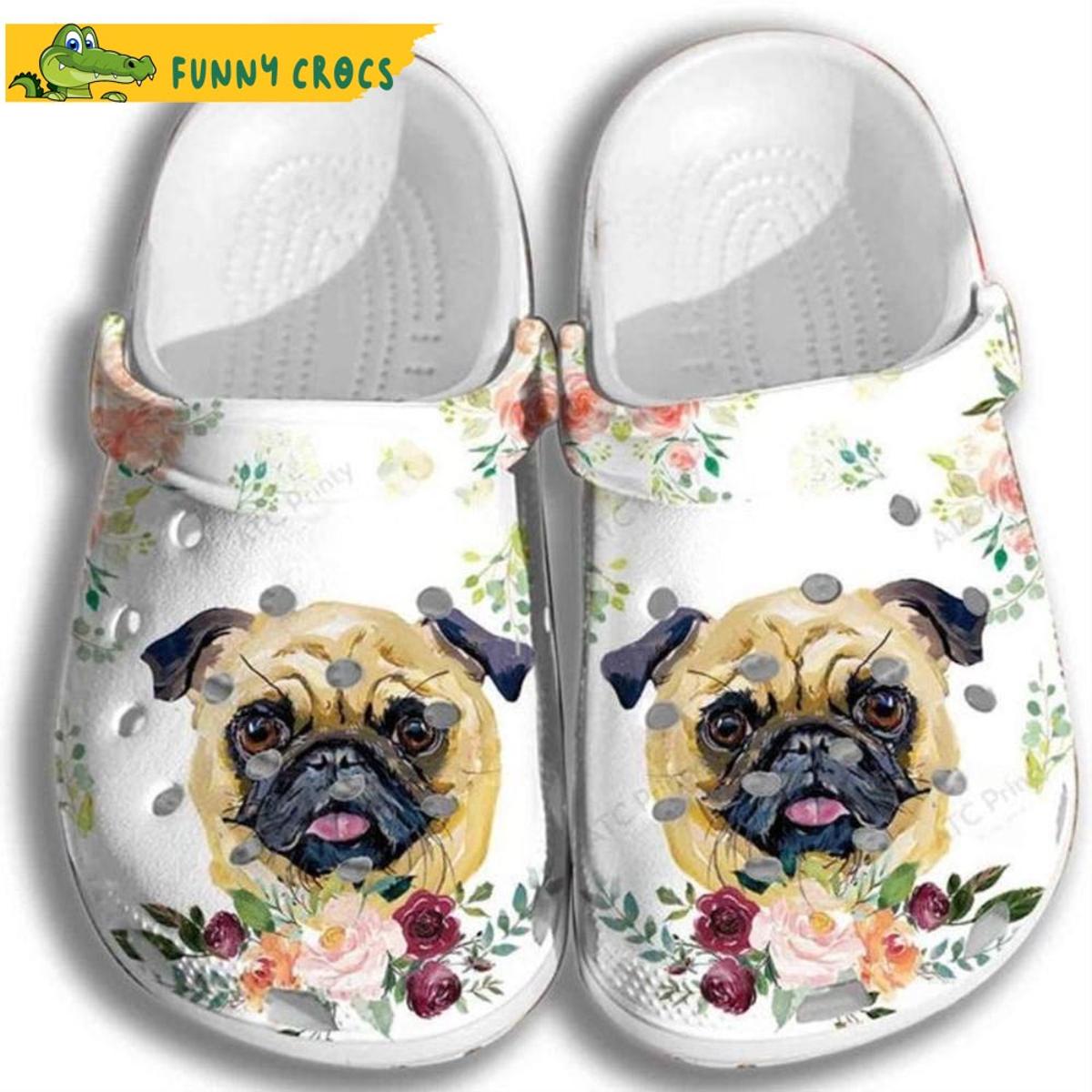 Funny Pug Smile Mandala Pattern Crocs Classic