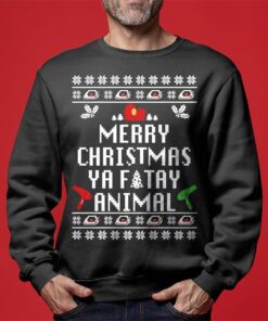 Funny Quote Ya Filthy Animal Ugliest Sweaters For Christmas