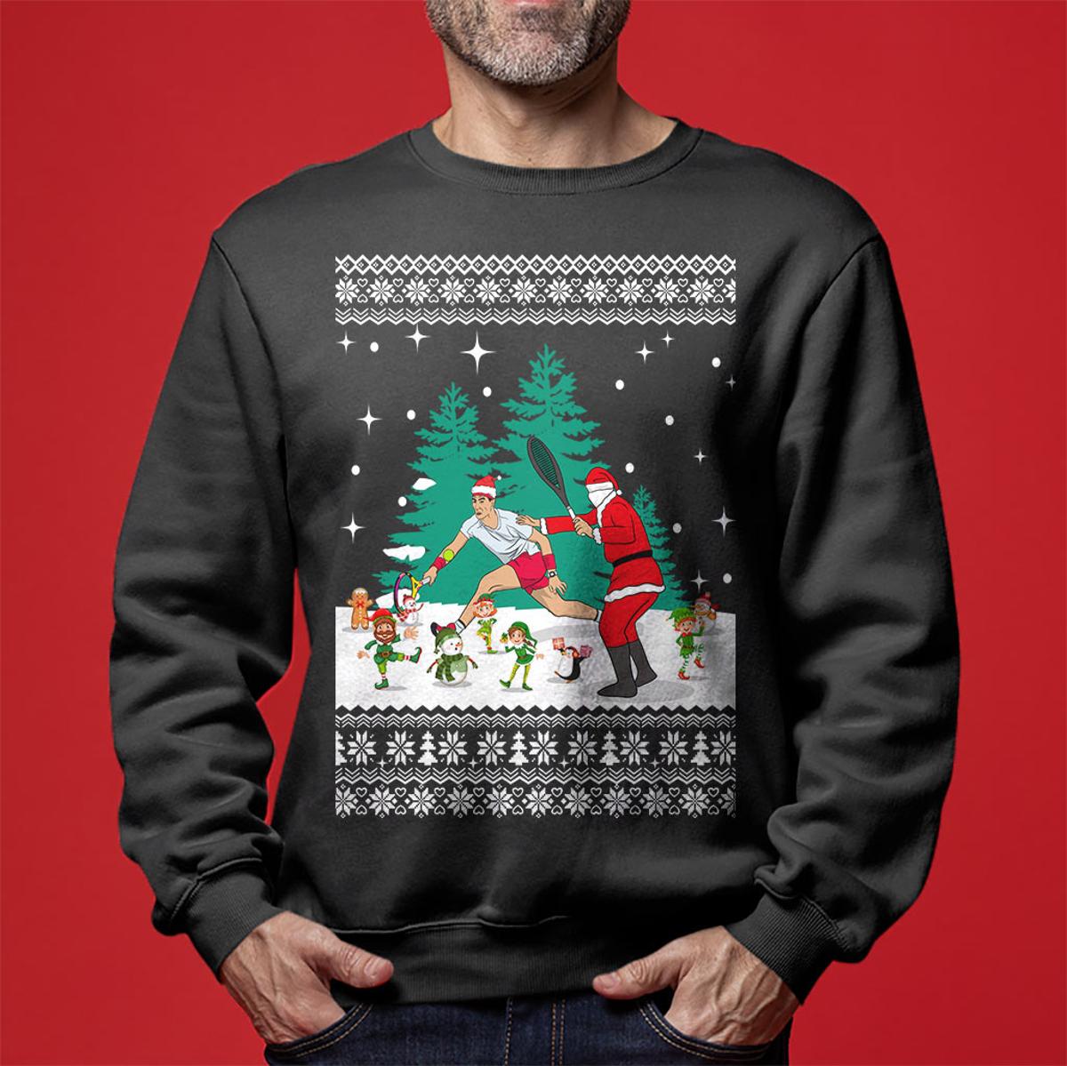 Funny Rafael Nadal Mens Christmas Sweater