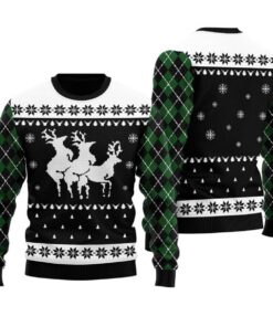 Funny Reindeer Threesome Ugly Sweater