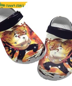 Funny Rengoku Demon Slayer Crocs Clogs