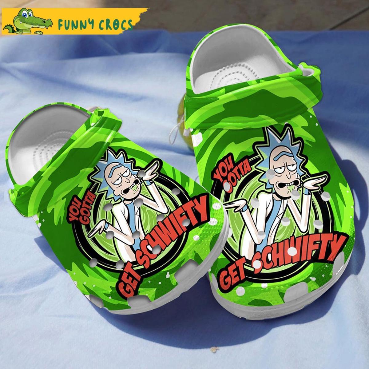 Frighten Rick And Morty Crocs Sandals