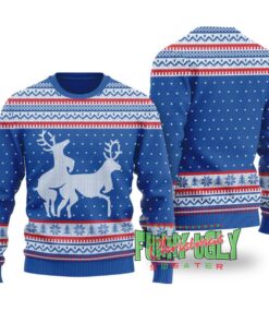 Funny Rude Reindeer Christmas Sweater