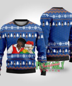 Funny Samuel Jackson Drink Beer Funny Christmas Sweaters