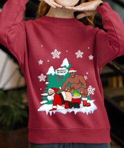 Funny Santa Barry Wood Christmas Sweater Women