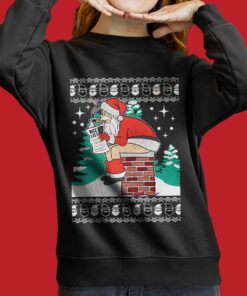 Funny Santa Naughty List Ugly Christmas Sweater