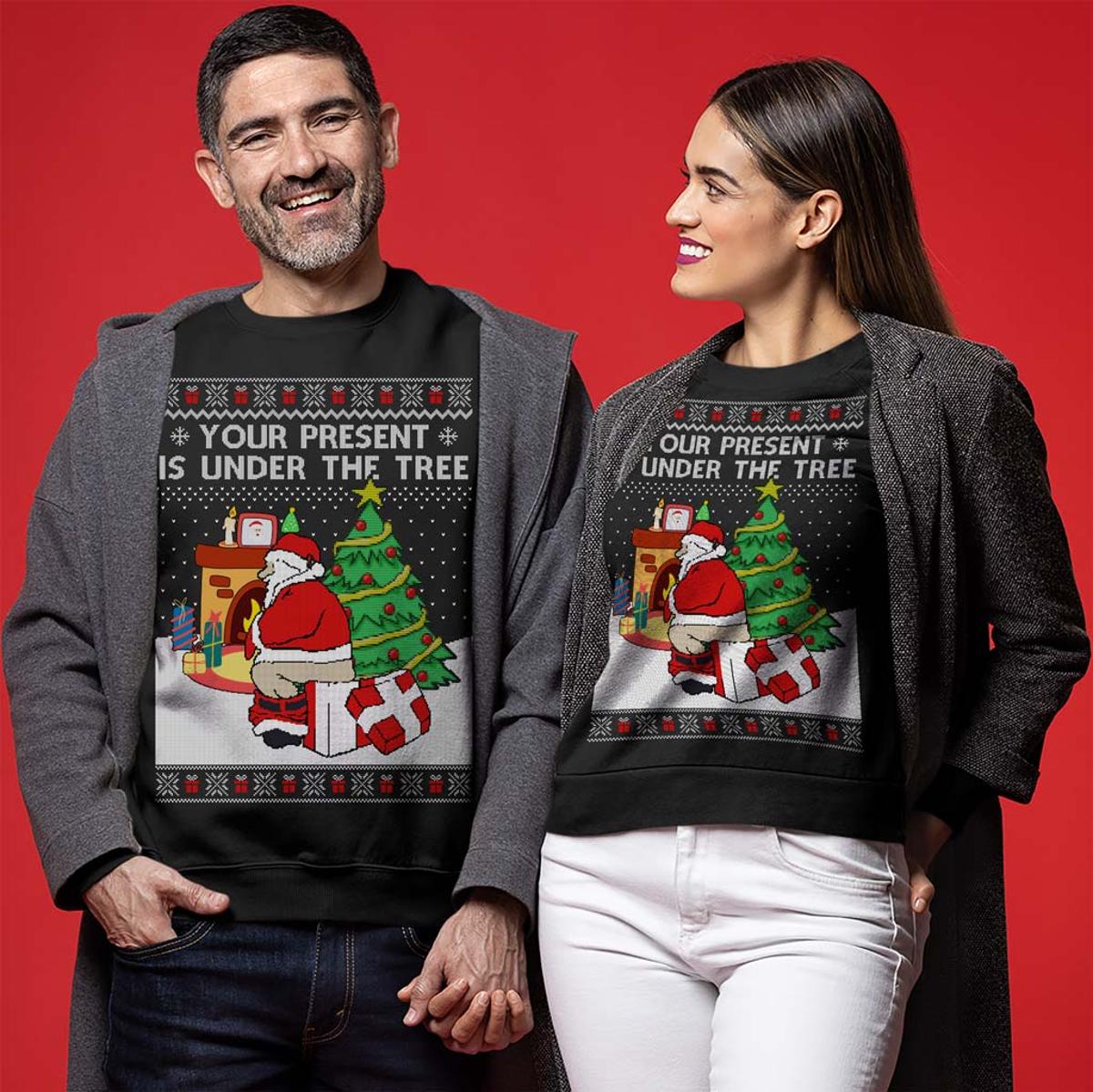 Funny Santa Naughty List Ugly Christmas Sweater