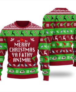 Funny Saying Ya Filthy Animal Ugly Sweaters