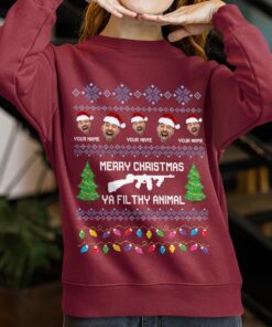 Funny Sayings Ya Filthy Animal Custom Ugly Sweater