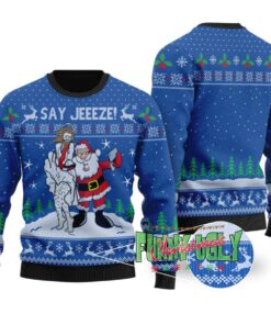 Funny Selfie Santa Ugly Christmas Sweater