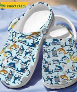 Personalized Cute Pattern Shark Crocs Slippers