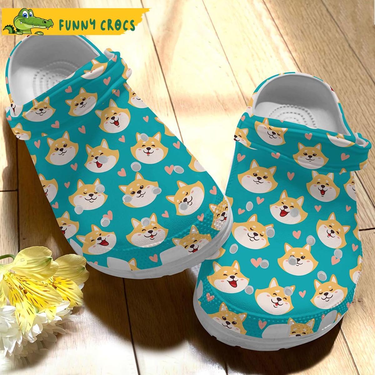 Shiba Inu Dog Cartoon Crocs Slippers